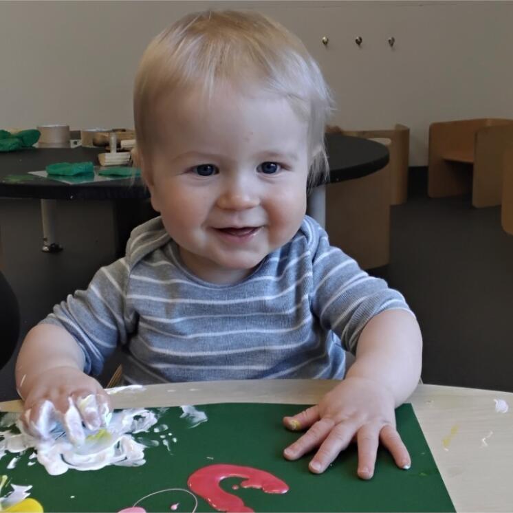 Busy Bees Aoraki nursery messy play for babies 