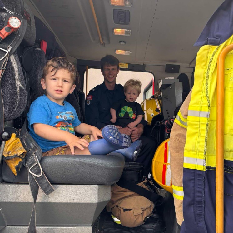 Busy Bees Church St firetruck fun