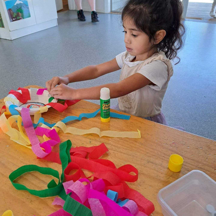 Colourful creations for sea week at Busy Bees Frimley