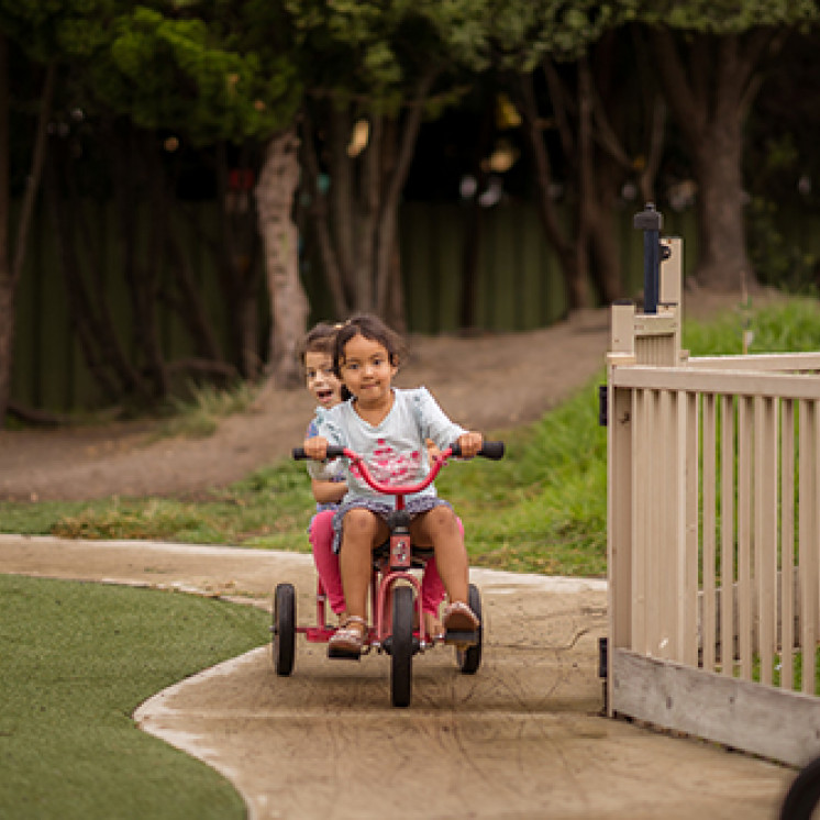Busy Bees McGarvey making friendships and riding bikes