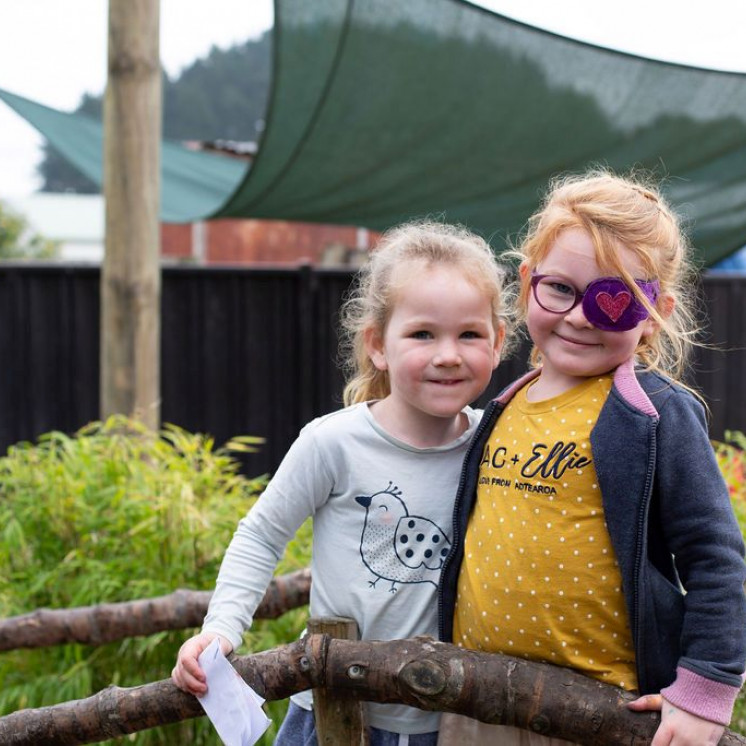 Busy Bees Morrinsville making friends while playing outside