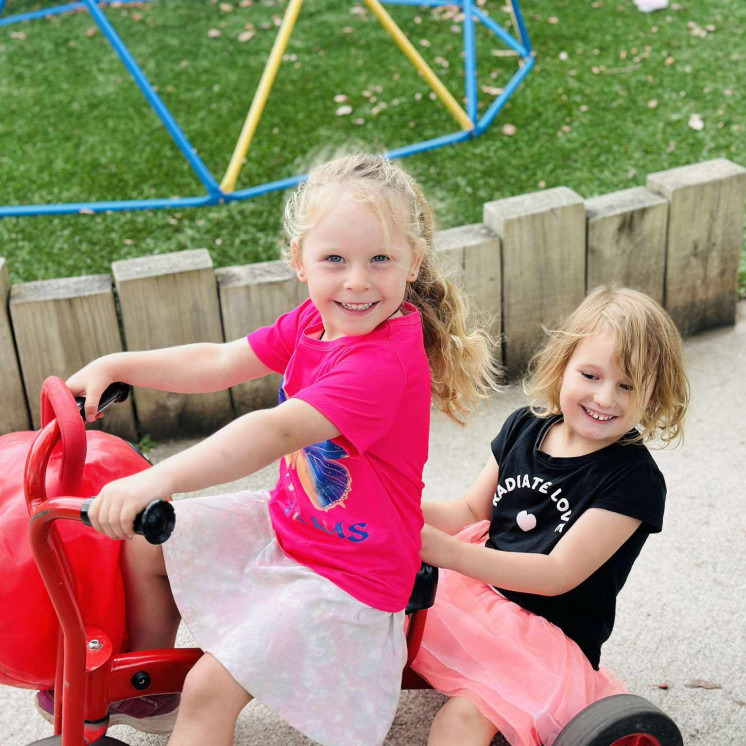 Busy Bees Motueka Girls on Trike