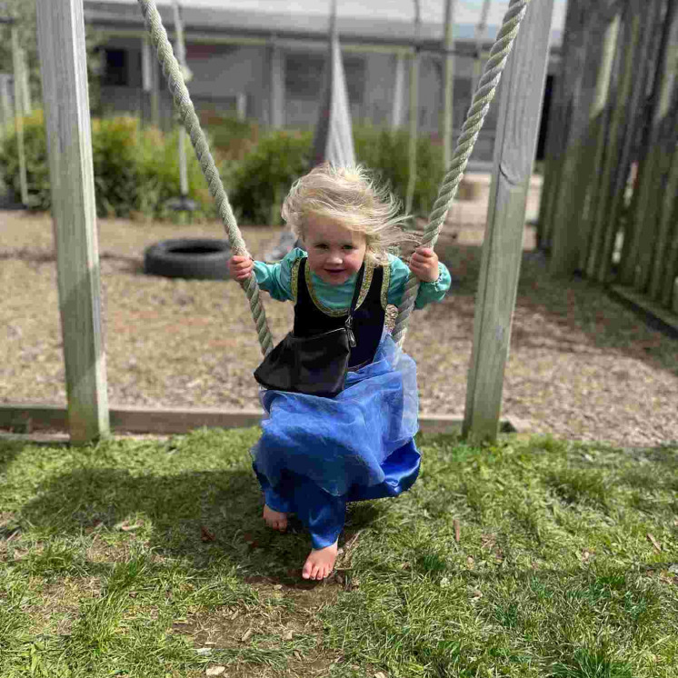 Outdoor playground in preschool at Busy Bees New Plymouth 