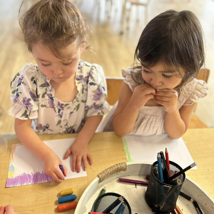 Colouring and learning at Busy Bees New Plymouth 