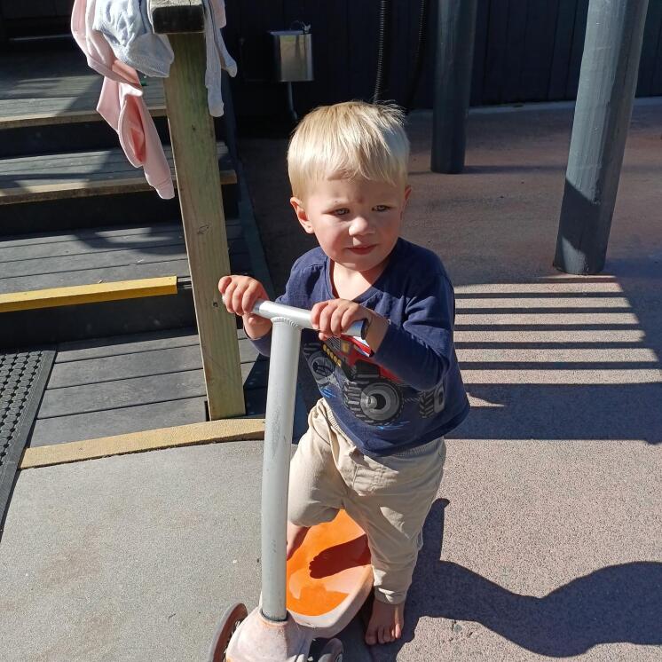Busy Bees Putaruru childcare centre toddlers outside at playground