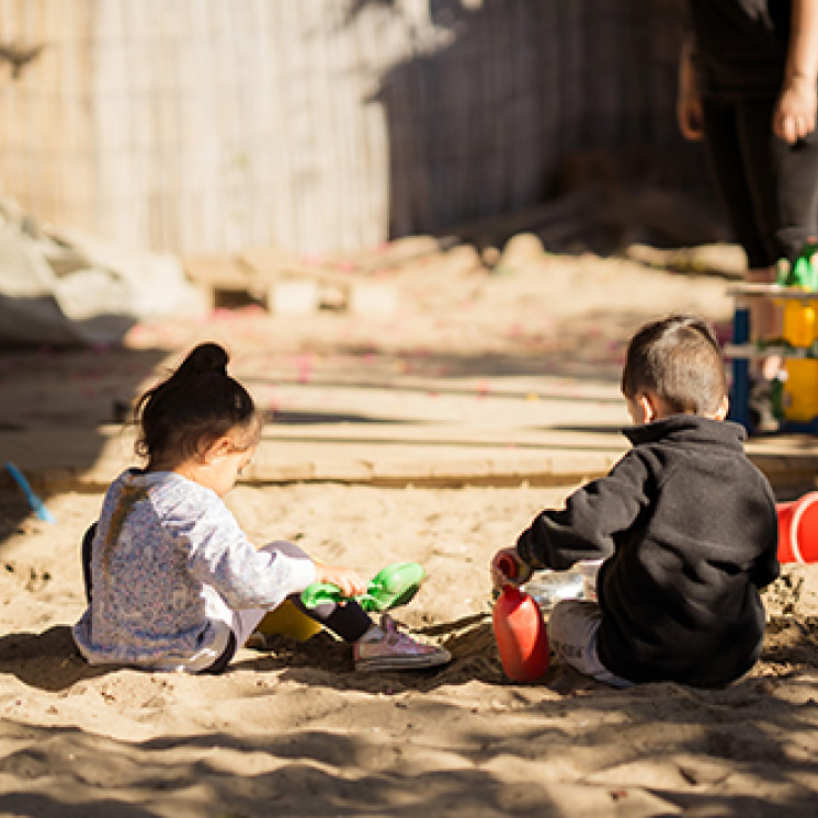 sand pit fun at Busy Bees Western Heights