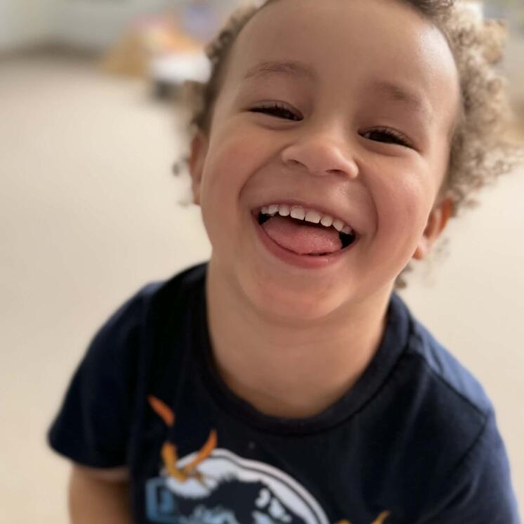 Happy preschool boy at Harewood Road Montessori by Busy Bees