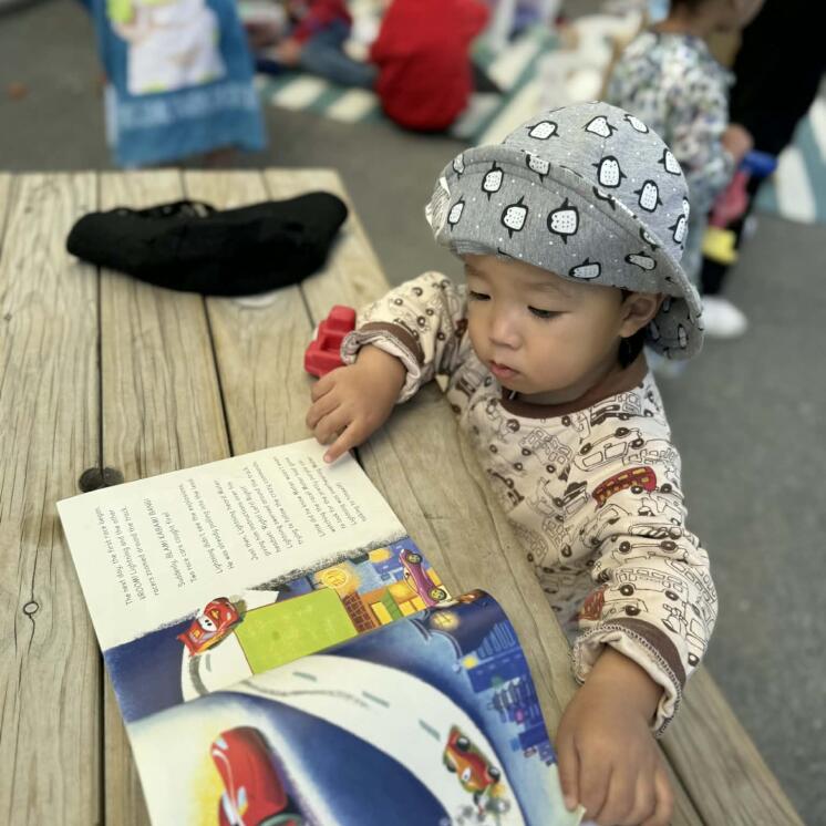 Preperation for school, reading at Harewood Road Montessori by Busy Bees